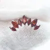 Pendientes de aleación de titanio Fengtai F136, pendientes de marquise curvados, tachuelas para el cartílago de la oreja, joyería para perforación corporal con cuerpo de titanio G23 de rosca interna