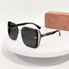 Nuevas Gafas de Moda sin Montura con Monturas Grandes que Hacen que la Cara Parezca Más Pequeña, con Brillo, Gafas de Sol de Lujo Ligero para Mujer, de Alta Gama, Elegantes, Versátiles