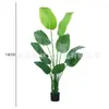 Planta Artificial Escandinava de Chão Bonsai Viajante Banana Removível Exportação Amazonia Planta Verde Falsa Decorativa Artificial