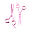 Tijeras de Peluquería Personalizadas Rosas Shenxingzhe, Tijeras para Cortar el Cabello, Tijeras Planas, Tijeras para Flequillo, Tijeras Deslizantes