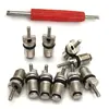 Llave de Válvula Universal Llave Neumático de Coche Cobre Puro Boquilla de Aire de Vacío Herramienta de Desmontaje y Reparación de Aire Acondicionado Aguja de Desinflado