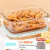 Lonchera de Vidrio de Borosilicato Alto para Niños, Apta para Microondas, Especial para Trabajadores de Oficina, Lonchera de Capacidad Extra Grande, Recipiente Crujiente