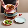 Platos y Vajilla de Melamina para Uso Comercial, Platos para Arroz, Platos Redondos para Buffet, Platos Planos para Salteados, Platos para Huesos de Restaurante de Hot Pot, Platos para Guarniciones