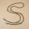 Bolso Cruzado de Perlas Irregulares Lanyard Largo Portátil para Teléfono Móvil Lanyard Sencillo de Perlas para Teléfono Móvil Cadena para Teléfono Móvil Cadena Cadena