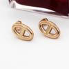 Aretes Simples de Acero de Titanio Estilo Japonés y Coreano Nariz de Cerdo para Mujer Elegantes ins Nicho Aretes Oro Rosa Estilo Frío Aretes Celebridad de Internet