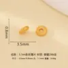 Seiko Método Antigo Ouro 925 Prata Esterlina Banhado a Ouro Contas Espaçadoras Lisas Miçanga para Pulseira DIY Pad Contas de Buda Wengué Acessórios para Pulseira Colar