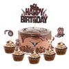 Sombrero de Vaquero Occidental Transfronterizo Decoración de Pastel de Cumpleaños Postre Infantil Fiesta de Repostería Topper Regalo