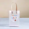 Sacola de Presente Transparente Temporada de Formatura do Jardim de Infância Sacola Tote de Lembrança de Aniversário Sacola para Embalagem de Lanches de Presente para Crianças