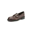 Mocasines Camelia sin Cordones de Suela Blanda para Mujer 2026 Zapatos Pequeños de Cuero Talla Grande Una Pieza Envío Directo Transfronterizo 33-43