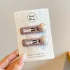 Presilhas de cabelo coloridas com dopamina para meninas, presilhas para cabelo de bebê que não danificam o cabelo, presilhas laterais para franja, lindos grampos de cabelo pequenos