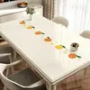 Envío Gratis en Puntos Mantel Impermeable a Prueba de Aceite Sin Lavado Anti-quemaduras Vidrio Suave Mantel para Mesa de Comedor Sentido de Lujo Ligero Mantel para Mesa de Café