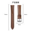 Correa de Repuesto Oficial Compatible con Huawei Watch5 Hebilla de Pin de 4 Puntas Xiaomi S4 Cuero Genuino de Doble Cara Correa para Reloj Gt6 41mm