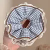 Elástico de Cabelo Estilo Coreano Desenho Animado Versátil Dopamina Intestino Grosso Anel de Cabelo para Mulheres Renda Super Fofo Alto Valor Elástico de Cabelo Acessórios de Cabelo