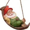 Decoraciones de Papá Noel para Jardín Exterior, Adornos de Animales para Jardinería, Decoraciones Artesanales de Resina, Adornos Colgantes de Perro y Rana
