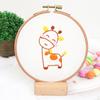 Bolsa de material de bordado de animales de dibujos animados para niños, producción directa de fábrica, práctica para estudiantes principiantes, transfronteriza