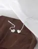 Pendientes de Corazón Dulces y Versátiles Estilo Ins, Diseño Casual Elegante, Pendientes de Borlas, Exquisitos, Compactos y Sencillos