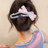 Pinza de cocodrilo de oso a cuadros estilo coreano, pinza para el pelo versátil de alta gama para niñas, accesorio para el pelo dulce y versátil