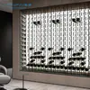 Estante de Vino de Aleación de Aluminio de Lujo Ligero, Bodega de Villa Personalizada con Luces, Estante de Exhibición de Montaje en Pared de Gama Alta
