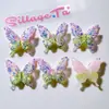 Acessórios de Resina Embellishments DIY Fivelas de Sapato Adesivos para Copo de Água Cola de Creme Acessórios de Cabelo Capas para Canudo Adesivos Autocolantes Cola AB Borboleta de Camada Dupla