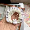 Lazo de Encaje Negro Cuero Pelo de Gato Sencillo para Cola de Caballo de Niña Scrunchie Cuerda para el Cabello Linda de Alto Valor