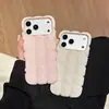 Funda de color sólido para teléfono 17promax tipo gofre de huevo, funda protectora creativa 16pro linda y elegante