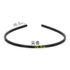 Diadema de Pintura en Spray Plana de 0.5cm Accesorios para el Cabello Tocado Elegante Sencillo Diadema Delgada Pinza para el Cabello Negra con Dientes Internos Diadema DIY