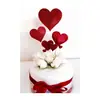 Amor inserção de cartão naipe lindo criativo decoração de bolo inserção de cartão proposta amor vermelho cartão de bolo de aniversário