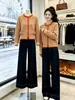 Cárdigan de punto a rayas, prenda exterior para mujer, primavera/otoño, estilo corto, inspirado en Corea, suave y elegante, corte holgado, adecuado para figuras petite, suéter, capa exterior, top de moda