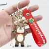 Llavero Navideño Transfronterizo Colgante Caja Sorpresa Papá Noel Muñeco de Nieve Árbol de Navidad Llavero Navideño Colgante Pequeño