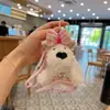 Nuevo Lindo Peluche Perro Westie Creativo Liga para el Cabello Muñeca Falda Llavero Cachorro Lindo Colgante de Bolso para Mujeres