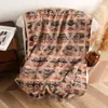 Chal grande cálido estilo bohemio étnico para vacaciones de viaje, capa decorativa para viajar, bufanda larga con flecos