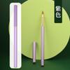 Wei Zhuang Metal Rod Brush com 2.6 Saco de tinta Caneta Tipo Pequeno Estojo Escrita Lã Macia Cópia Sutra Xiuli Escova Portátil