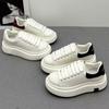 Tenis Blancos Versátiles Casuales de Suela Gruesa para Aumentar la Altura para Mujer 2025 Otoño Nuevo Ins Trendy Deportes Casual Moda Zapatos de Mujer