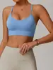 Hermoso Sujetador Deportivo de Espalda Estilo Europeo y Americano para Correr, Fitness, Deportes, Sujetador de Espalda Bonita, Sin Costuras, a Prueba de Impactos, Sujetador de Primavera y Verano con Copas