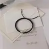 Pulsera de Pareja Hebilla Ping An Joy Ping An Estilo Mori Ajustable Cuerda de Mano para Regalo Simple Regalo para Mejor Amigo