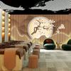 Nuevo fondo de pared para recepción de salón de belleza chino, papel tapiz para centro de salud y pedicura, mural para salón de té, papel tapiz para tienda de terapia de cabeza