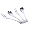 Cuchara de acero inoxidable, cuchara para yogur, cuchara para helado, cuchara pequeña, cuchara para condimentos, cuchara para sal, tenedor para frutas de alto valor de color.