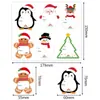 Pegatinas Navideñas Hechas a Mano Etiquetas de Bendición Reno Muñeco de Nieve Pegatinas de Decoración de Regalos Pegatinas para Sellar Embalaje Impresas a Medida