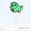 Decoración de Pastel de Cumpleaños Lindo Dinosaurio Pequeño Arcilla Suave Enchufe de Vestir Tema de Dinosaurio Niños Bebé Adornos para Hornear