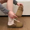 Pantuflas Birkenstock Retro de Suela Gruesa Cerradas para Mujer 2026 Otoño Nuevas Slip-on que Aumentan la Altura para Persona Perezosa Mocasines Planos para Exteriores