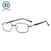 Defeng 20226 Armazón de Lentes para Negocios Cuadrado Armazón de Lentes para Miopía para Hombre y Hombre Metal Lentes Planas Lentes Anti Luz Azul