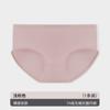 Ropa interior Bonas de algodón puro para mujer, bragas de cintura media transpirables con entrepierna inferior antibacteriana de algodón, ropa interior sin costuras de color sólido para niña