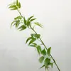 Rattan bambu galhos simulação folhas de bambu galhos longos plantas artificiais estilo chinês plantas verdes sala de estar significado Zen decoração paisagismo colocação plantas artificiais pacote
