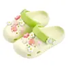 Zuecos Infantiles Happy Mary Verano Interior Antideslizante Unisex Exterior Playa Sandalias Florales de Eva Venta al por Mayor