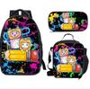 Mochila nova de comércio exterior 2022, bolsa de almoço portátil, bolsa para lancheira, 3 peças