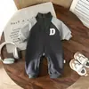 Mameluco para Bebé Recién Nacido Súper Lindo Ropa de Primavera para Bebé Estilo Coreano Otoño/Invierno Bebé Pequeño Traje de Gateo para Exteriores con Forro de Felpa y Cremallera