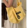 Bolsa de lona para meninas, bolsa de ombro para estudantes, bolsa tote de grande capacidade para viagem