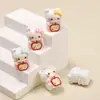 Accesorios de Resina para Manualidades de Dibujos Animados, Pasador de Gato Manzana 3D, Funda de Teléfono, Hebilla de Zapato, Llavero, Accesorios para Colgante
