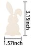 Colgante de huevo de Pascua transfronterizo, decoración de fiesta, decoraciones de madera, corte láser, bricolaje, virutas de madera en blanco