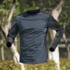 Camiseta de verano de seda helada para hombre, fina de secado rápido, manga larga, protección solar, top deportivo, nueva ropa transpirable para correr al aire libre